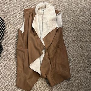 PPLA brown / fur vest